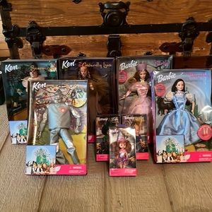 COMPLETE 8 Piece Vintage Barbie set 1999 Wizard of Oz Barbie